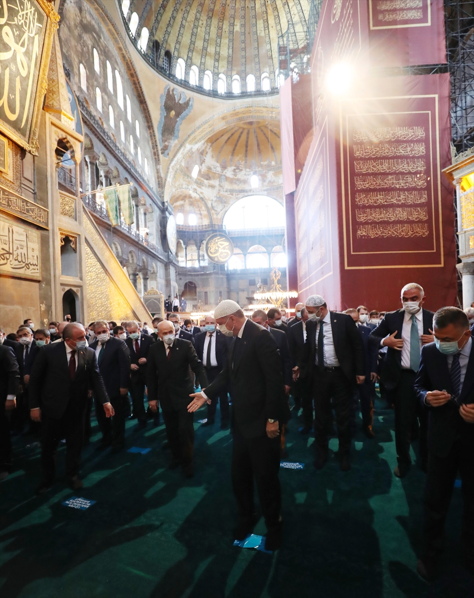 Ayasofya Camii'ndeki tarihi günden kareler 4