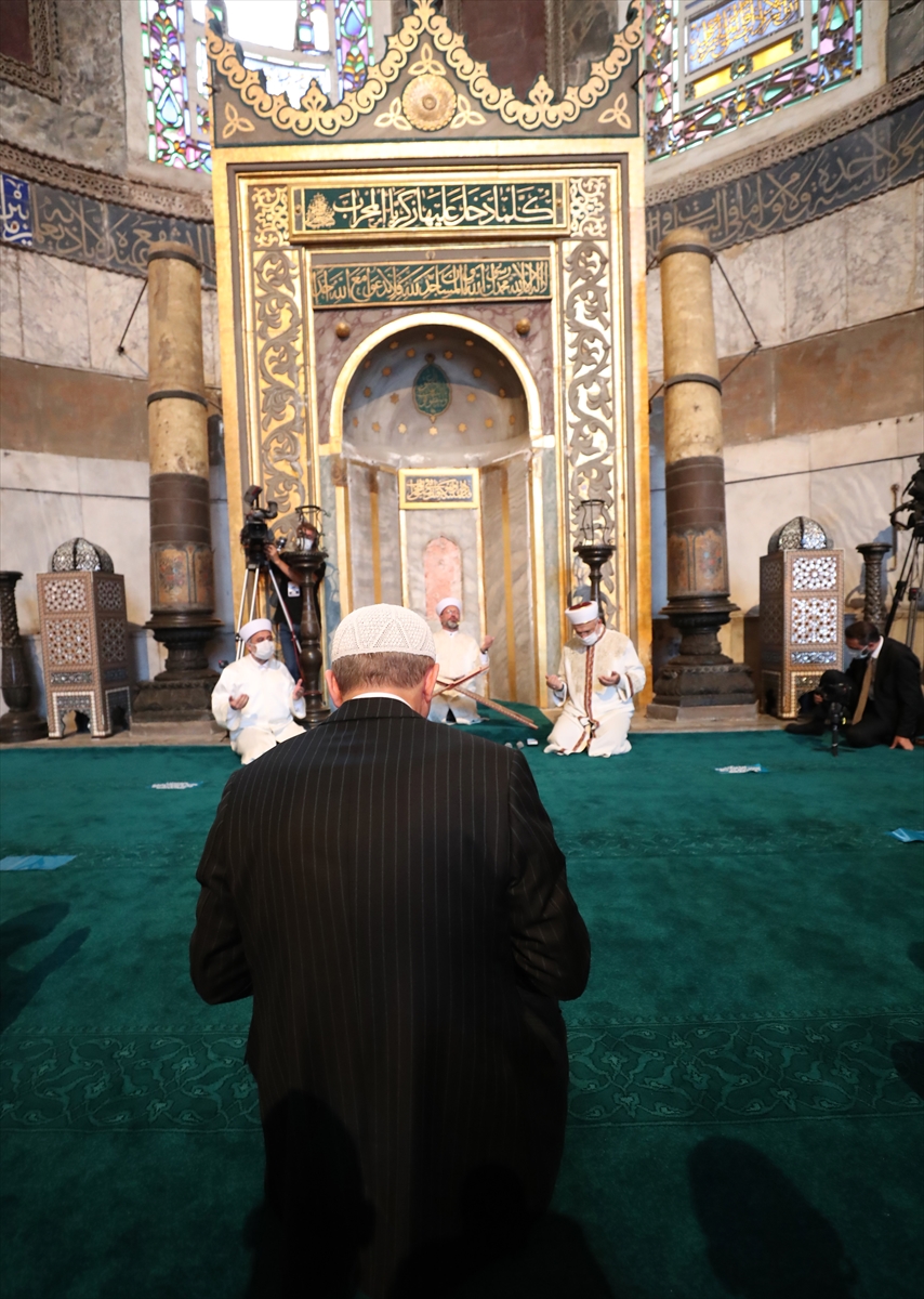 Ayasofya Camii'ndeki tarihi günden kareler 7