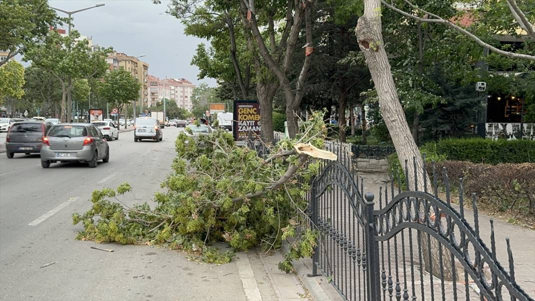 Fırtına Konya’yı böyle yıktı 2