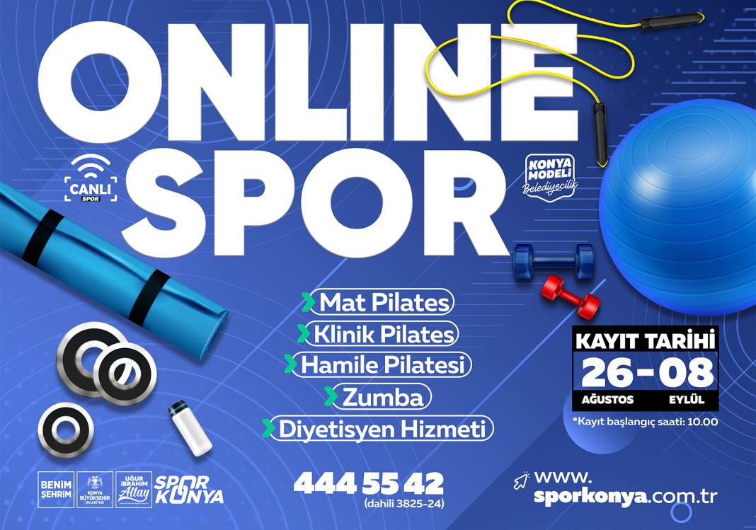 Konya online spor kayıt başvuru formu 2024 - 2025 TIKLA BAŞVUR 7