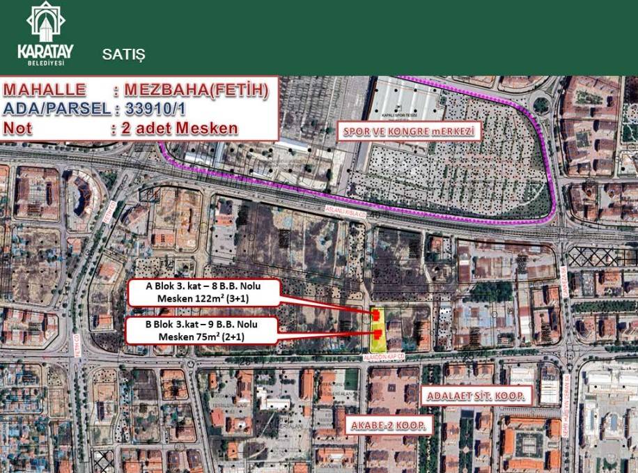 Belediye, Konya'nın merkezinde 14 konutu bu fiyata satışa çıkardı 10