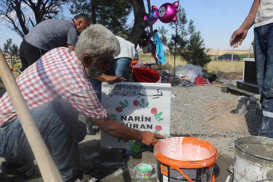 Narin'in mezarı yapıldı! Başucuna bayrak dikilecek 1