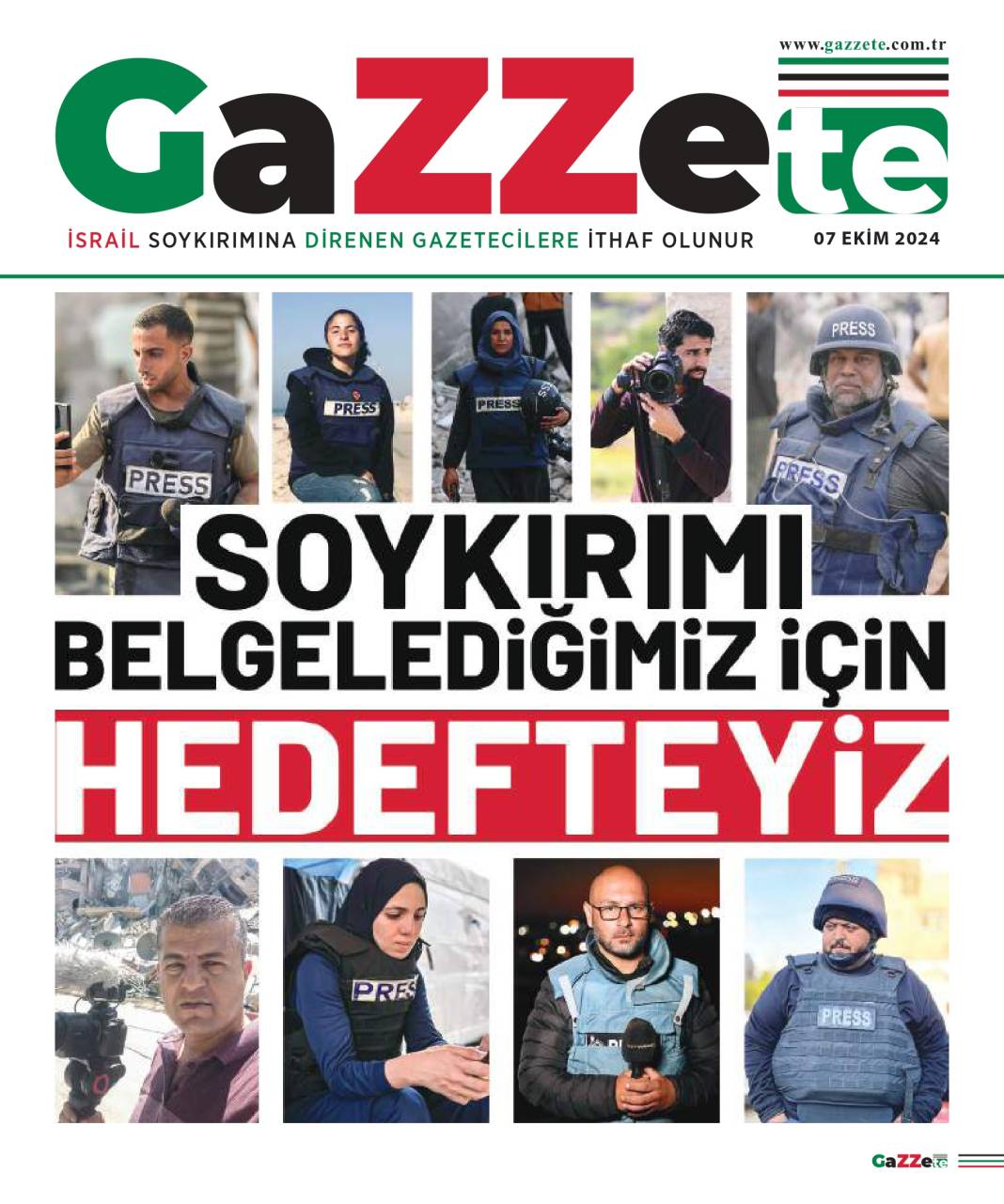 Gazze'de hayatına kaybeden gazetecilerin anısına: GaZZete 1