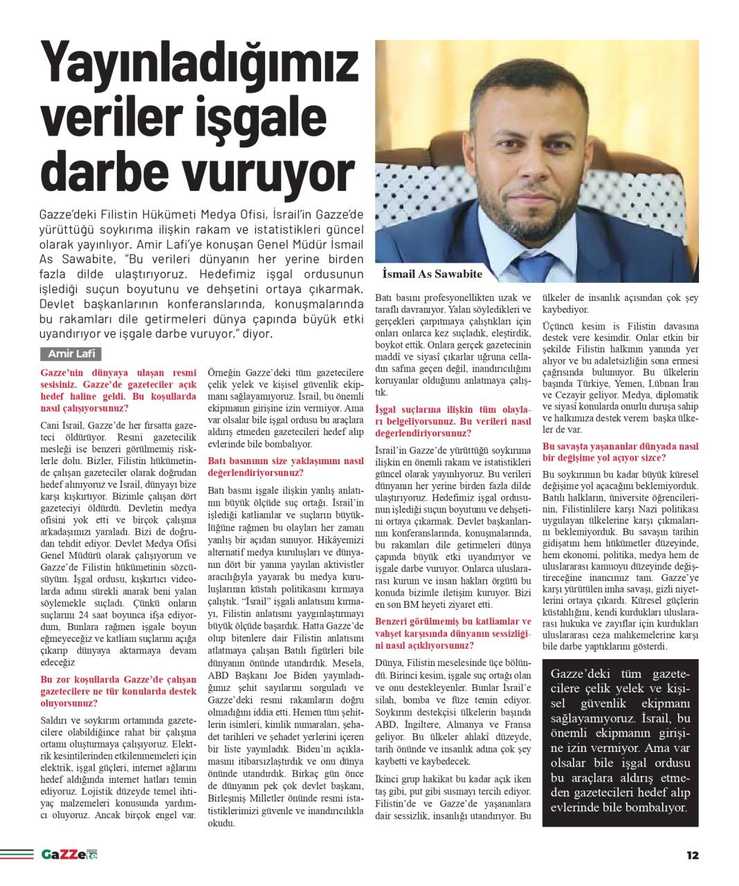 Gazze'de hayatına kaybeden gazetecilerin anısına: GaZZete 13