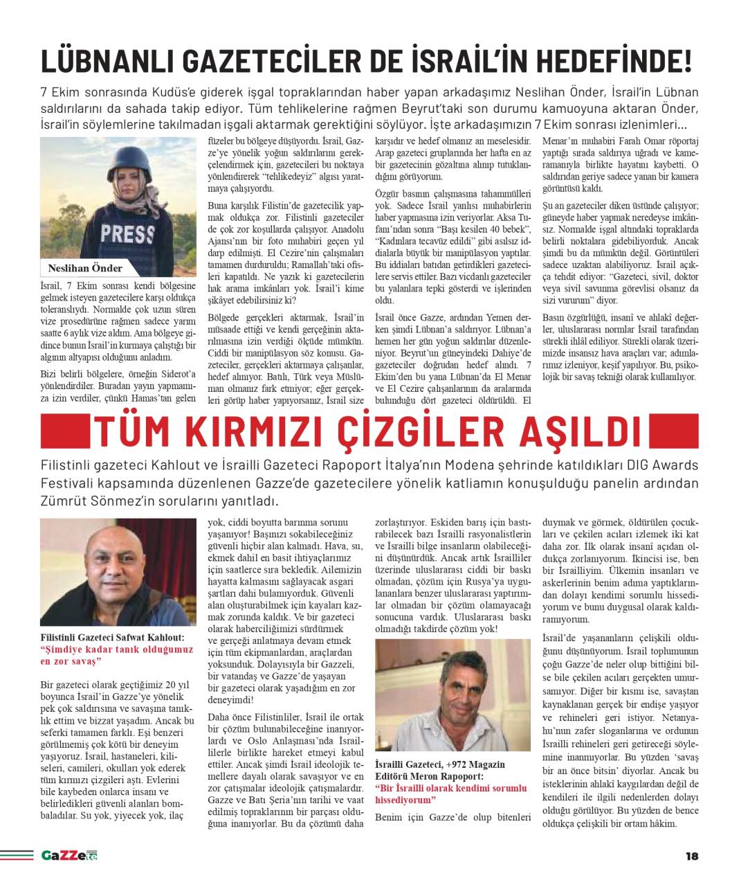 Gazze'de hayatına kaybeden gazetecilerin anısına: GaZZete 8