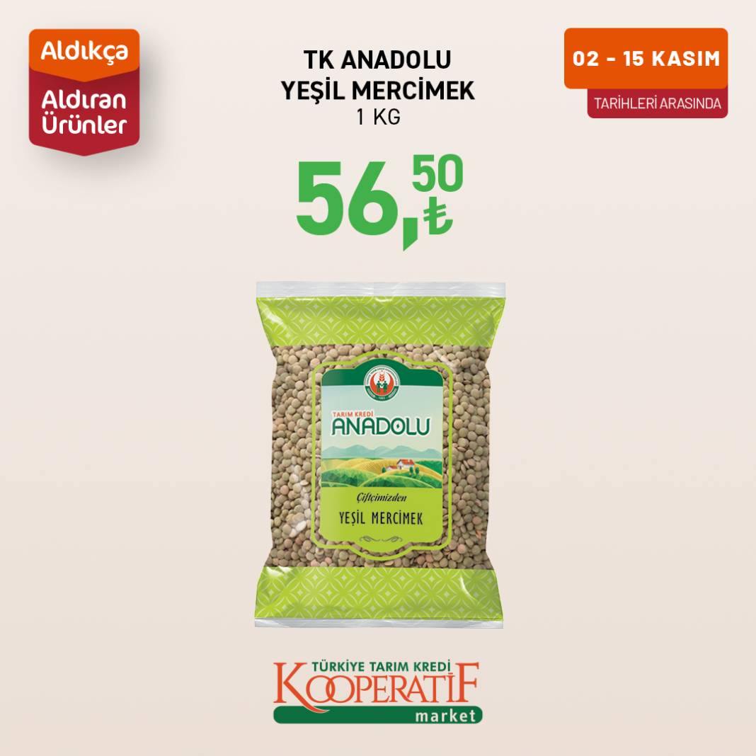 Tarım Kredi Market bu ürünlere özel indirimler yaptı 8