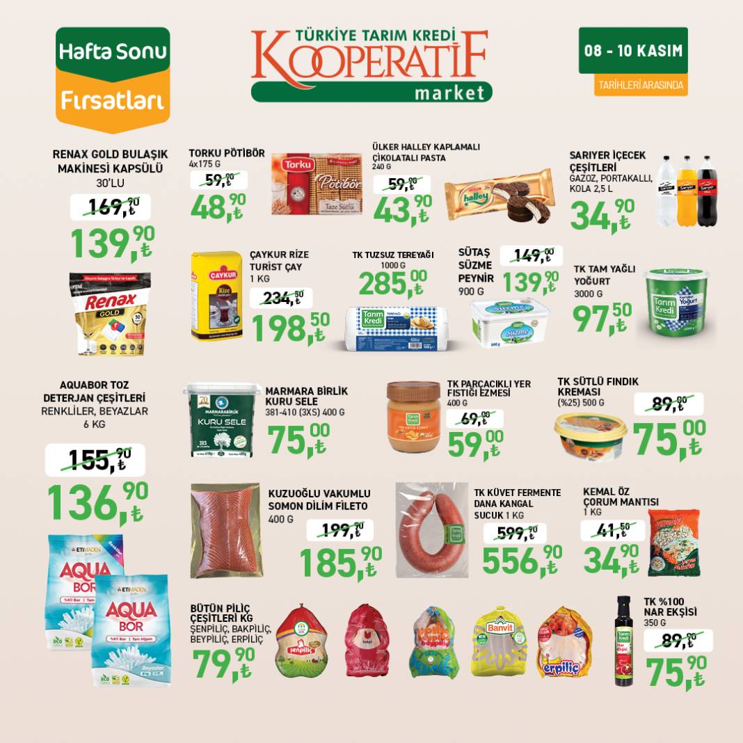 Tarım Kredi Market bu ürünlere özel indirimler yaptı 10