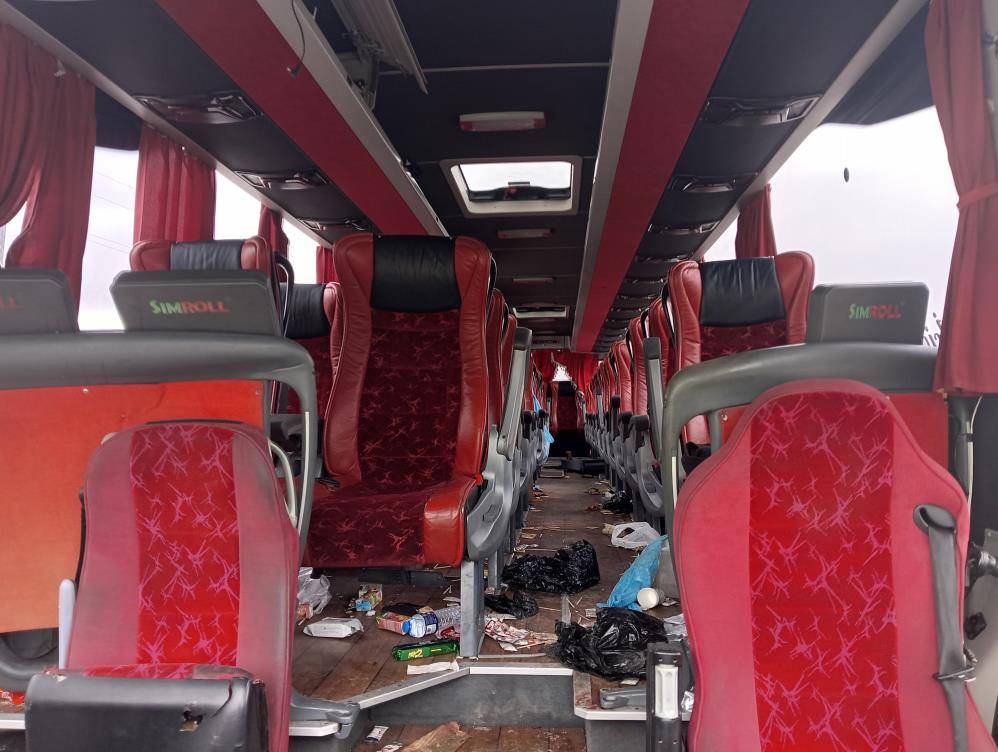 Konya yolundaki otobüs kazası kamerada 6