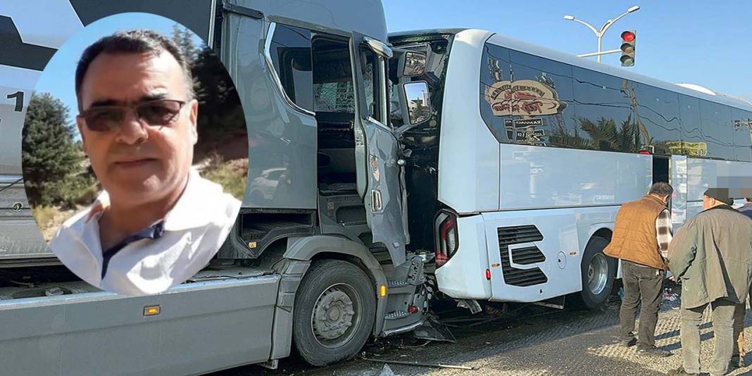 İkisi de Konya plakalı TIR ve otobüs, Manisa’da kazaya karıştı 6