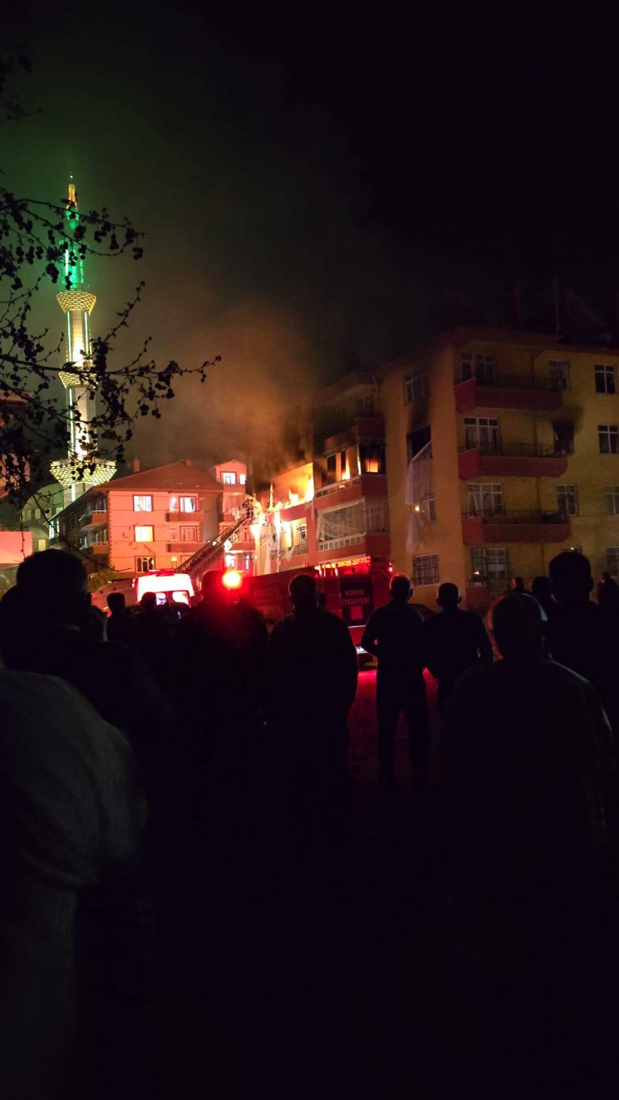 Konya’da doğalgaz patlaması! Yangın söndürüldü 2