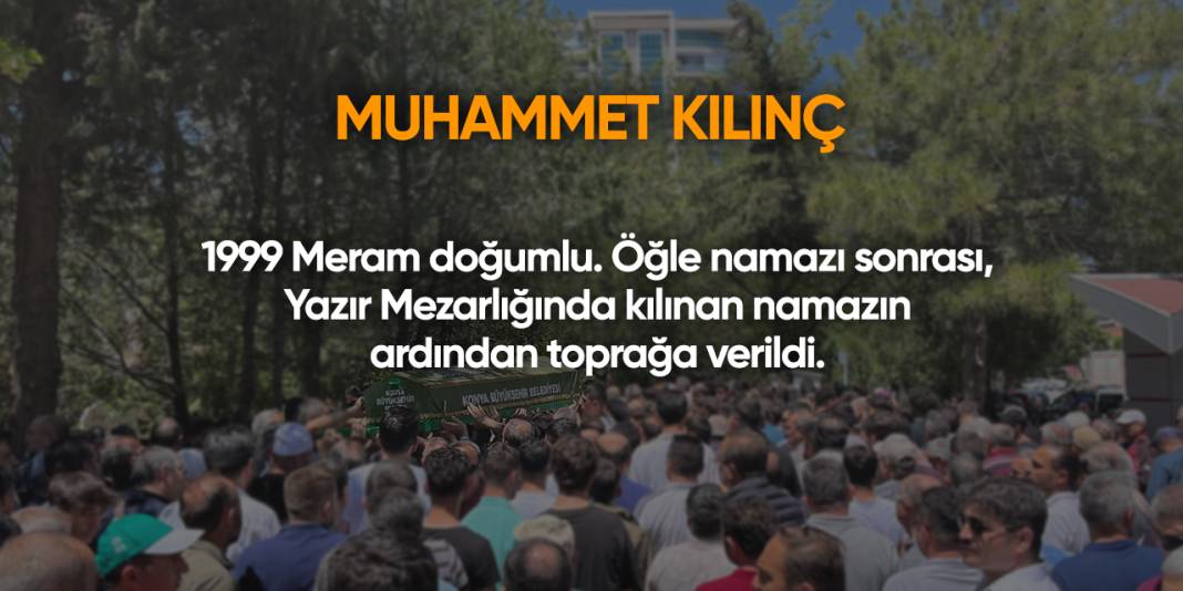 Konya'da bugün vefat edenler | 3 Eylül 2025 9