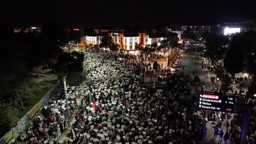Konya’daki Filistin’e Destek Yürüyüşüne kaç kişi katıldı? 15