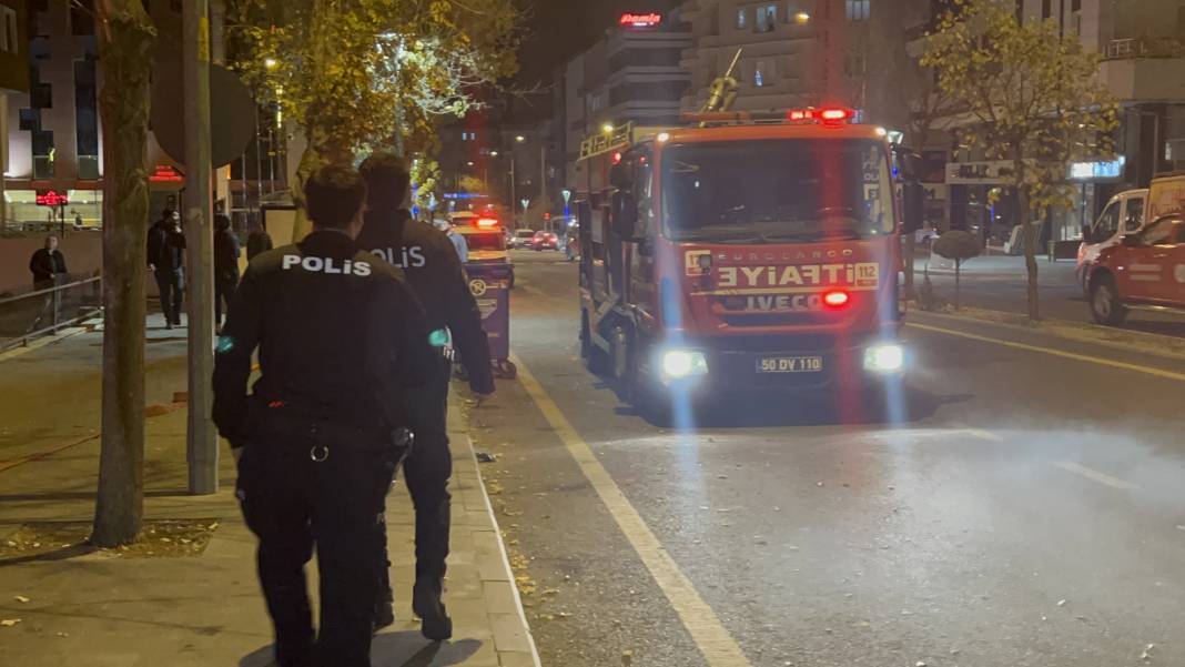 4 katlı binada yangın paniği 6