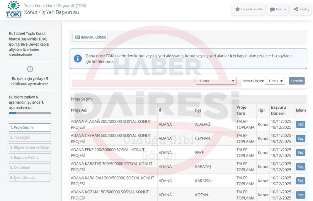 Konya TOKİ başvuruları başladı! İşte adım adım e-devlet başvuru rehberi 9