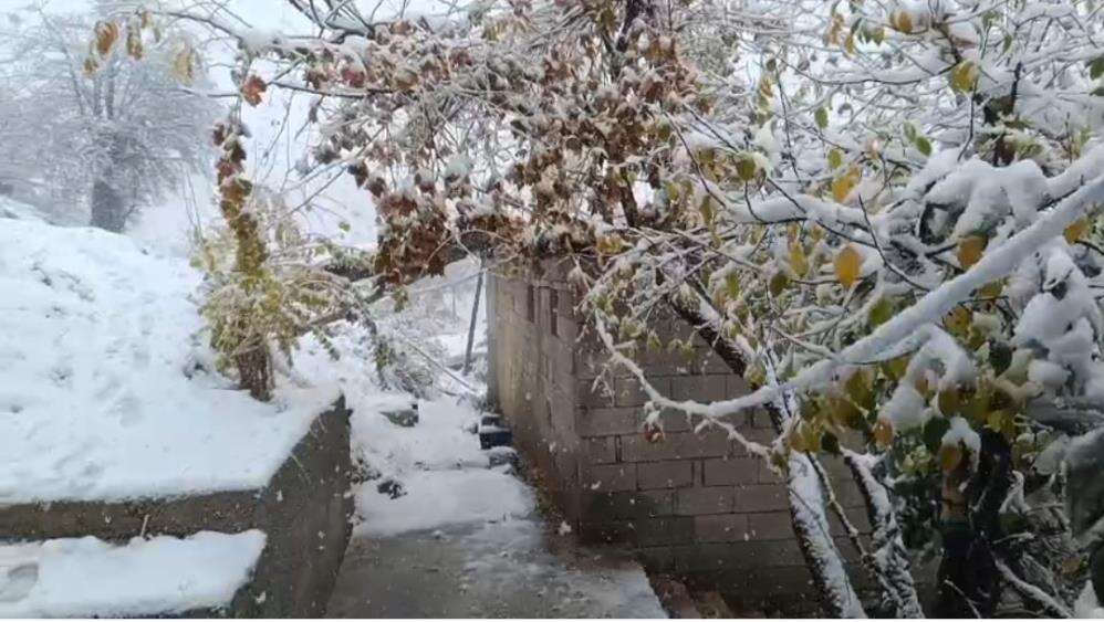 Kış bir ilimize hızlı girdi! Kar kalınlığı 15 santim 3