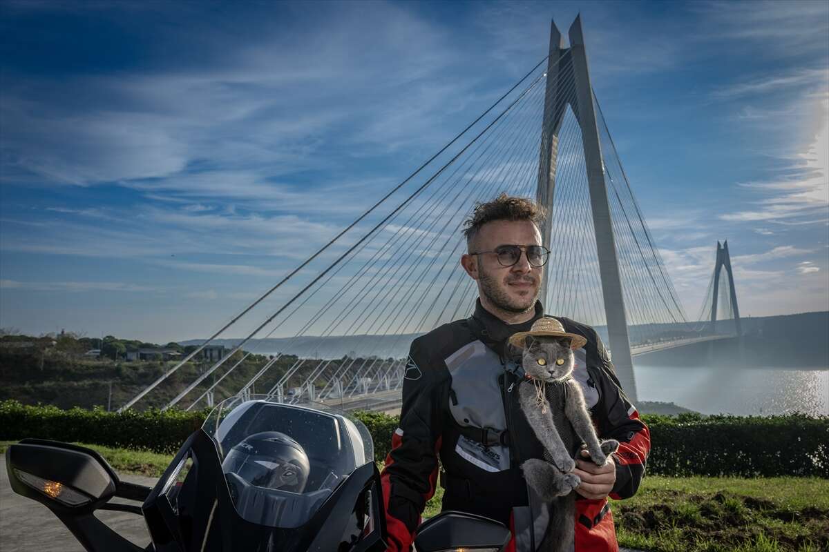 Motosikletli kedi Gofret, renkli kostümleriyle sosyal medyayı salladı 8