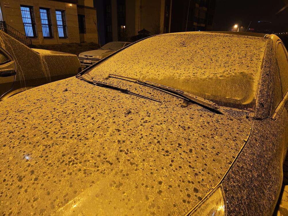 Şehrin üzerine çamur yağdı 4