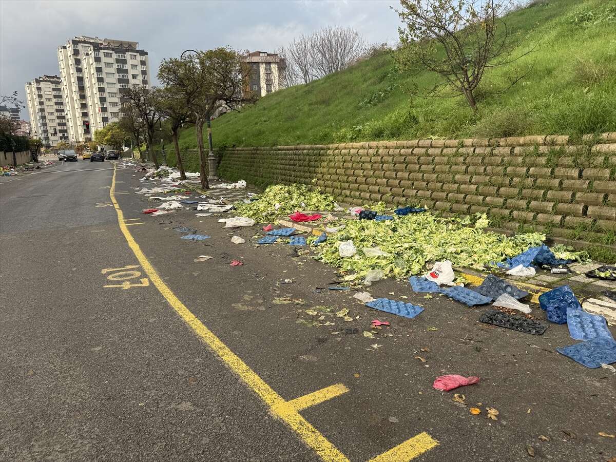 Belediye çalışanları iş bıraktı, ilçede çöpler dağ oldu 2