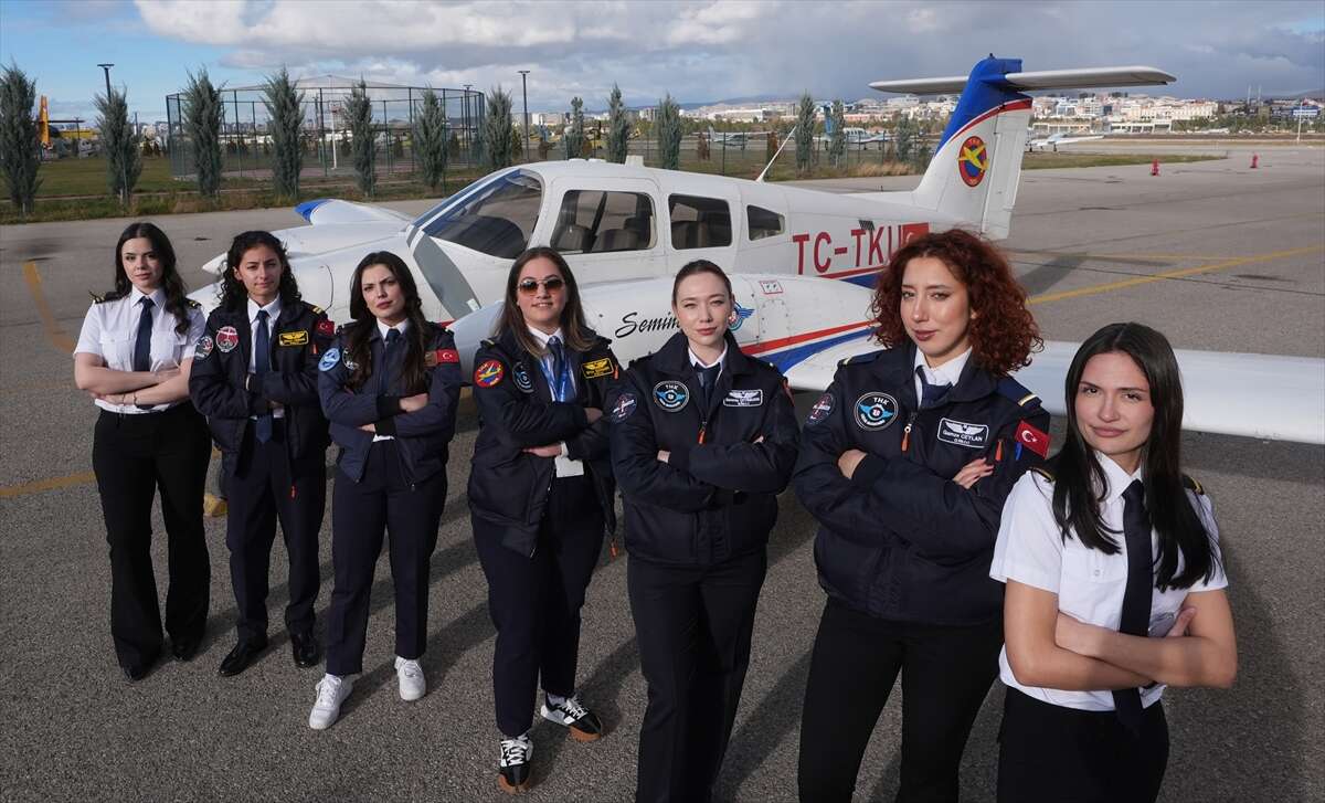 Gökyüzünde kadınların imzası! THK Üniversitesinde yetişiyorlar 9