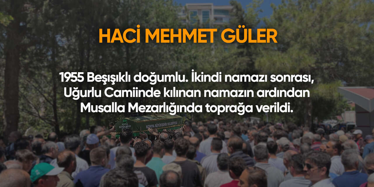 Konya'da bugün vefat edenler | 17 Ocak 2026 6