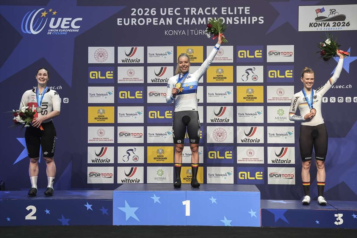 Konya’da pedal çeviren Avrupa’nın iyileri madalyalarını aldı 40