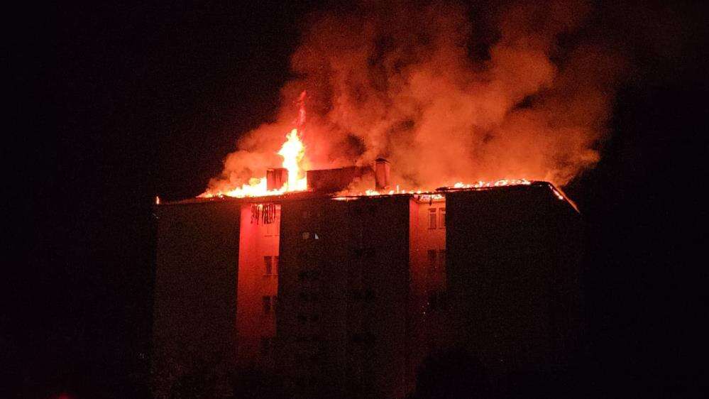 Fen lisesi yurdunda yangın felaketi! 46 öğrenci tahliye edildi 2