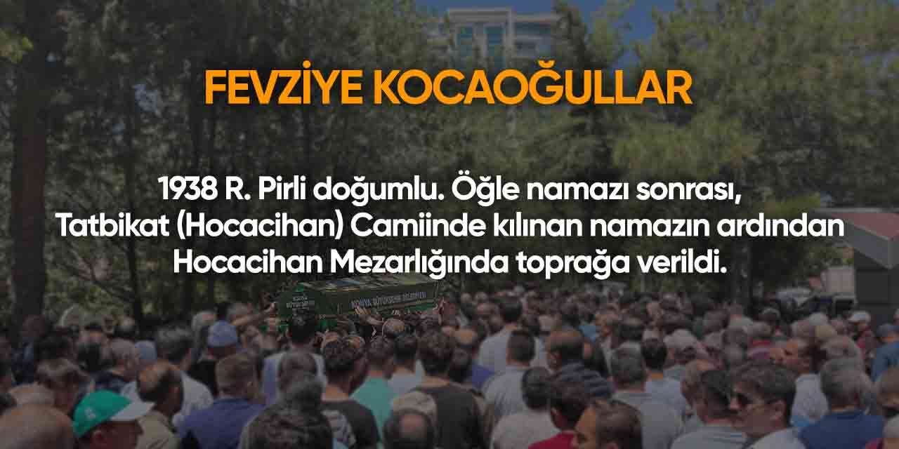 Konya'da bugün vefat edenler | 2 Mayıs 2026 17
