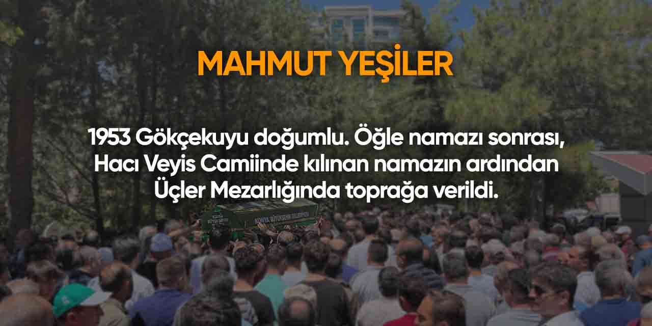 Konya'da bugün vefat edenler | 2 Mayıs 2026 15