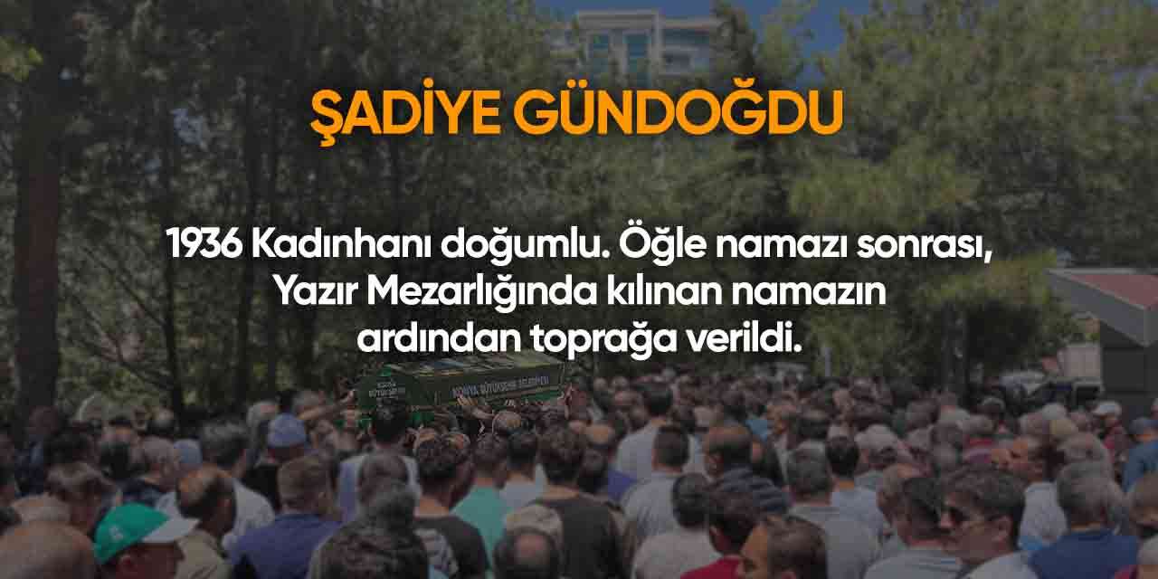 Konya'da bugün vefat edenler | 2 Mayıs 2026 12
