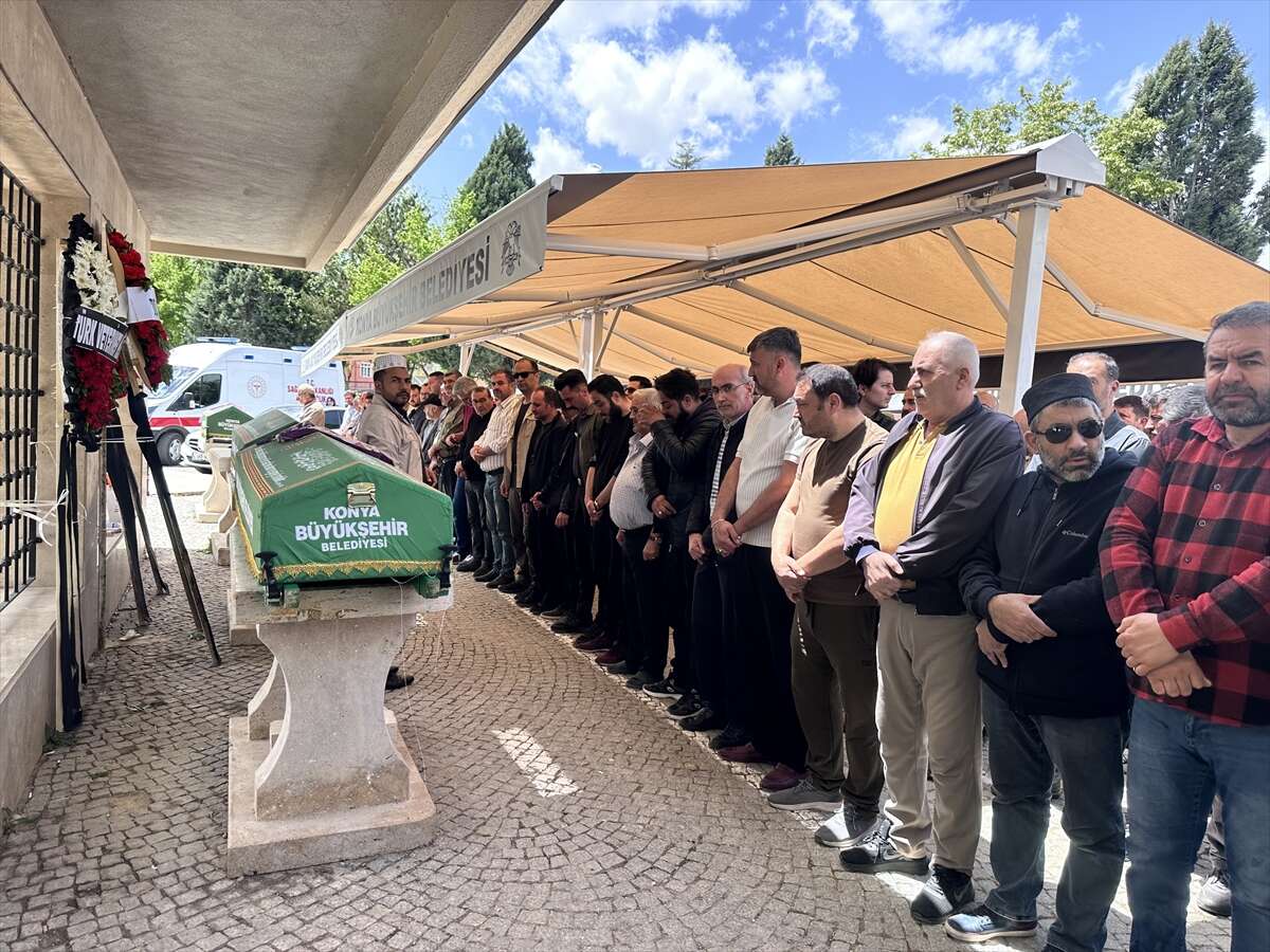 Konya’da evlat kurbanı anne ve babaya son veda 10