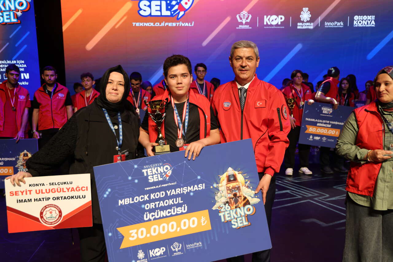 Konya TEKNOSEL 2026’da ödüller sahiplerini buldu 24