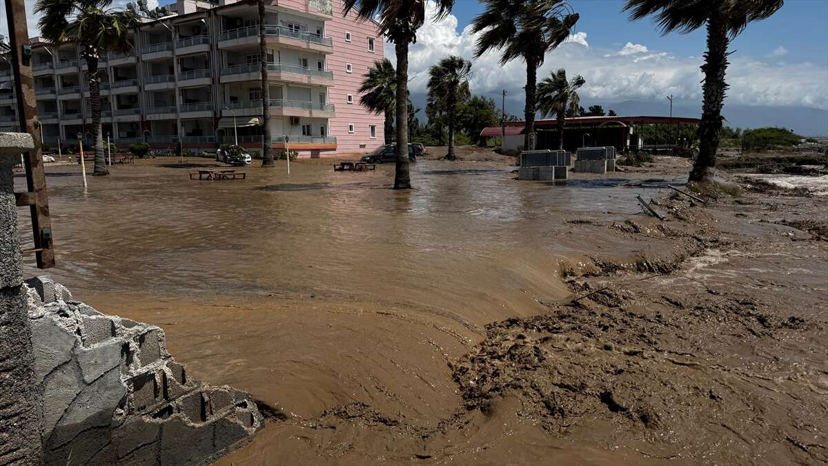 İki ilimizi sağanak vurdu! Dereler taştı, araçlar sürüklendi 6
