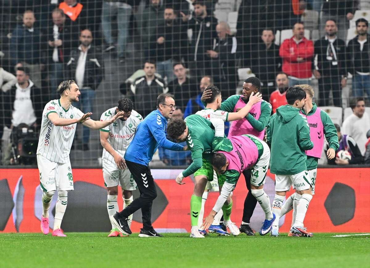 Konyaspor’un final biletini aldığı Beşiktaş maçından en güzel kareler 10