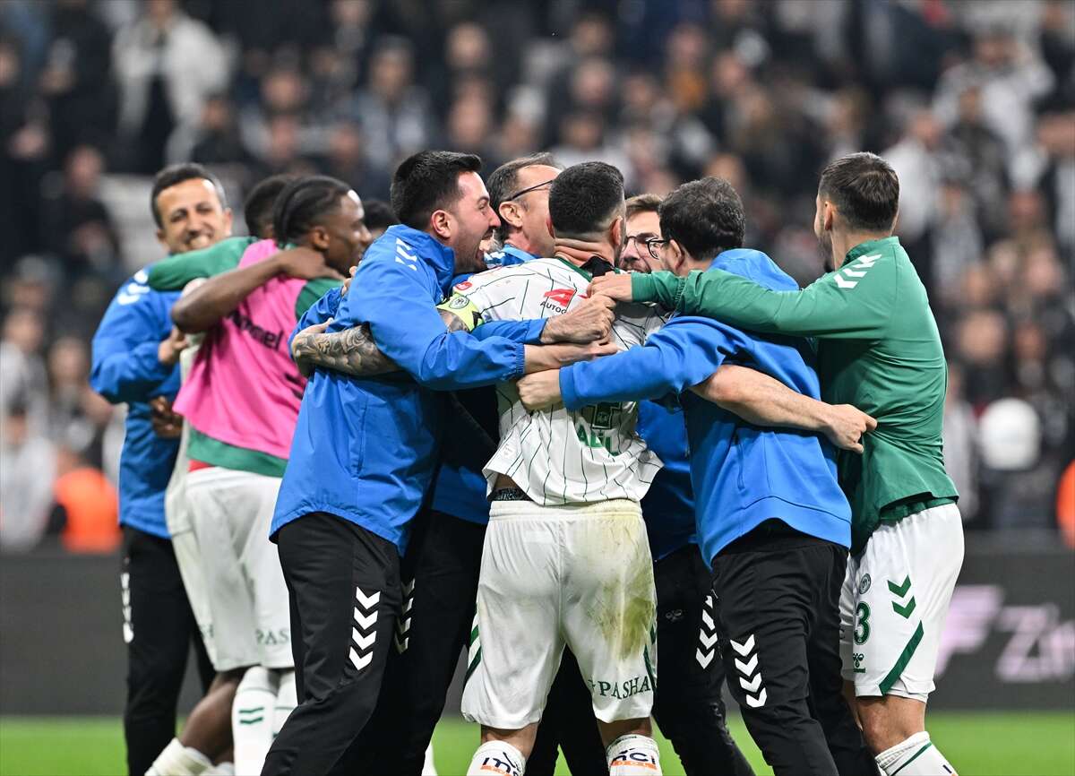 Konyaspor’un final biletini aldığı Beşiktaş maçından en güzel kareler 13