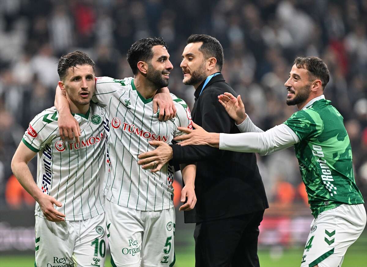 Konyaspor’un final biletini aldığı Beşiktaş maçından en güzel kareler 11