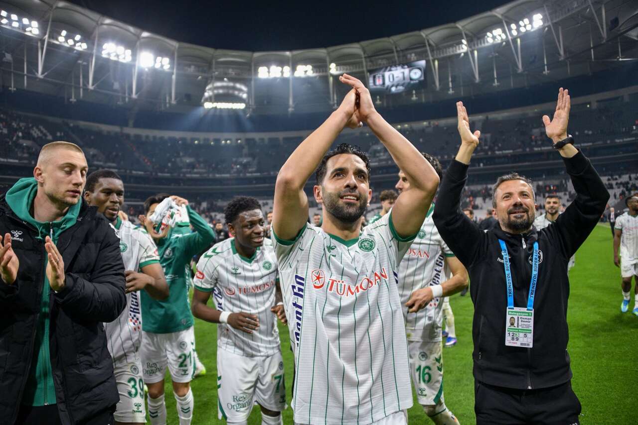 Konyaspor’un final biletini aldığı Beşiktaş maçından en güzel kareler 50