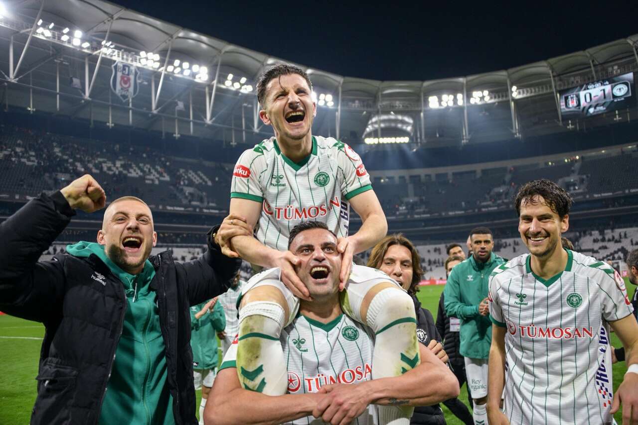 Konyaspor’un final biletini aldığı Beşiktaş maçından en güzel kareler 49