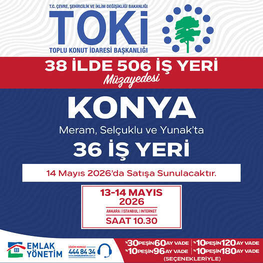 TOKİ Konya’da satışa çıkardı! Fiyatlar belli oldu 5
