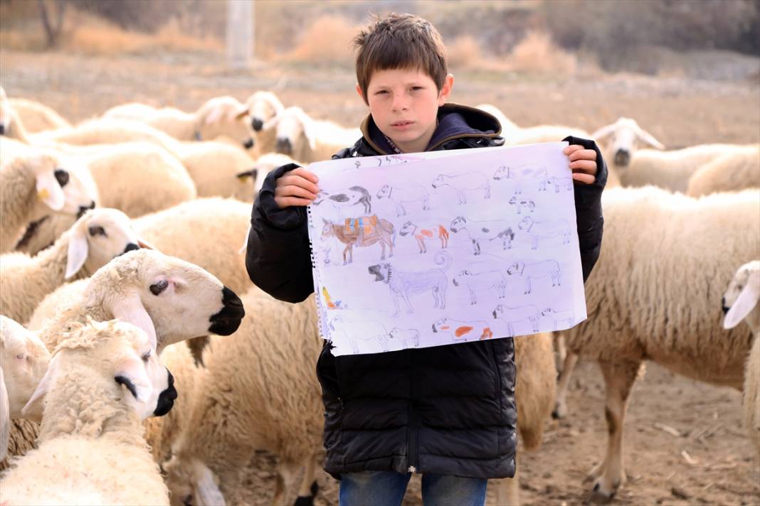 Konyalı "küçük çoban" yaptığı resimlerle herkesin beğenisini kazanıyor 4