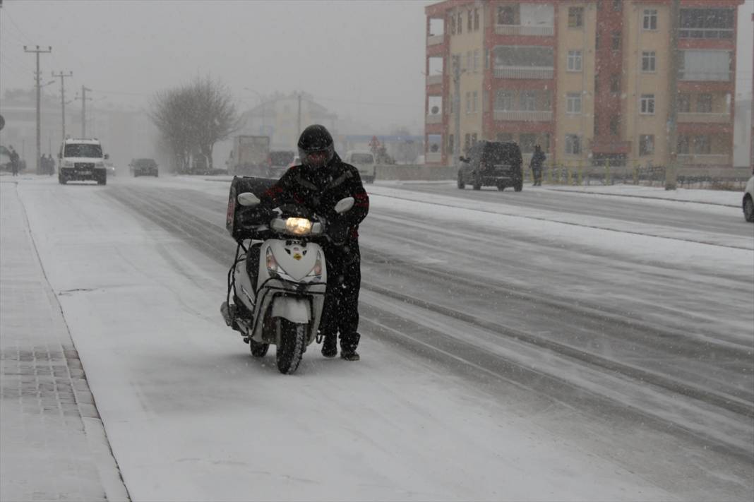 Konya'dan kar manzaraları 21