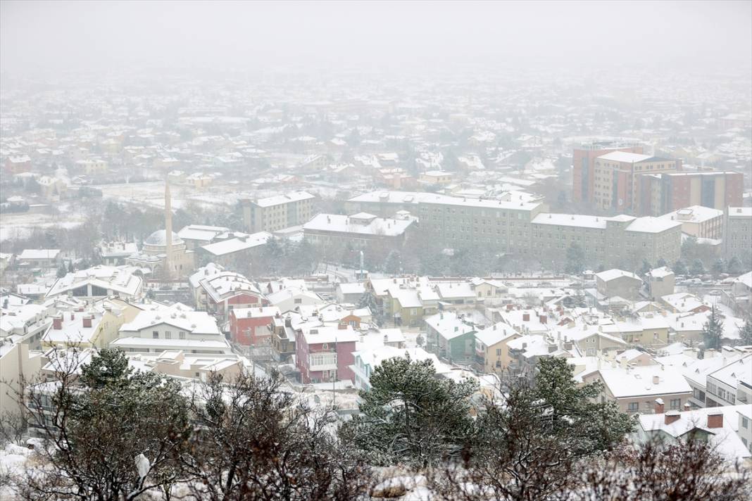Konya'dan kar manzaraları 9