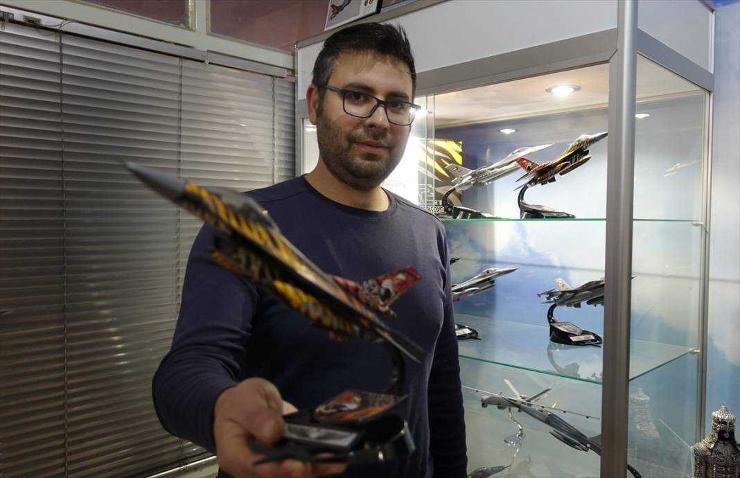 Konya'da üretilen maket "çelik kanatlar" gerçeğini aratmıyor 8