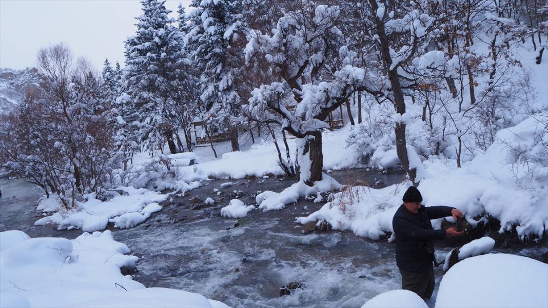 Konya'nın meşhur mesire alanı kar manzarasıyla kış aylarında da ilgi odağı 6