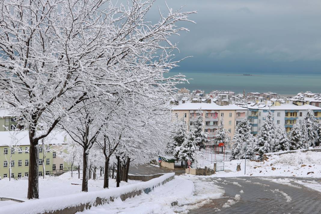 Konya Beyşehir'den yansıyan Mart karı güzelliği büyüledi 10