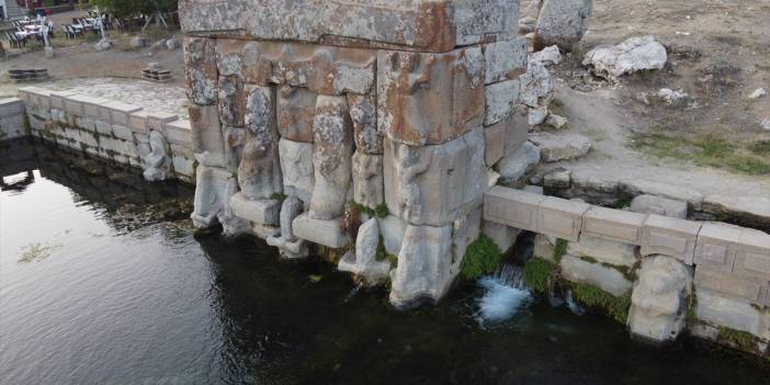 Konya'daki Hitit su anıtı tarihi ve mimarisiyle ilgi çekiyor
