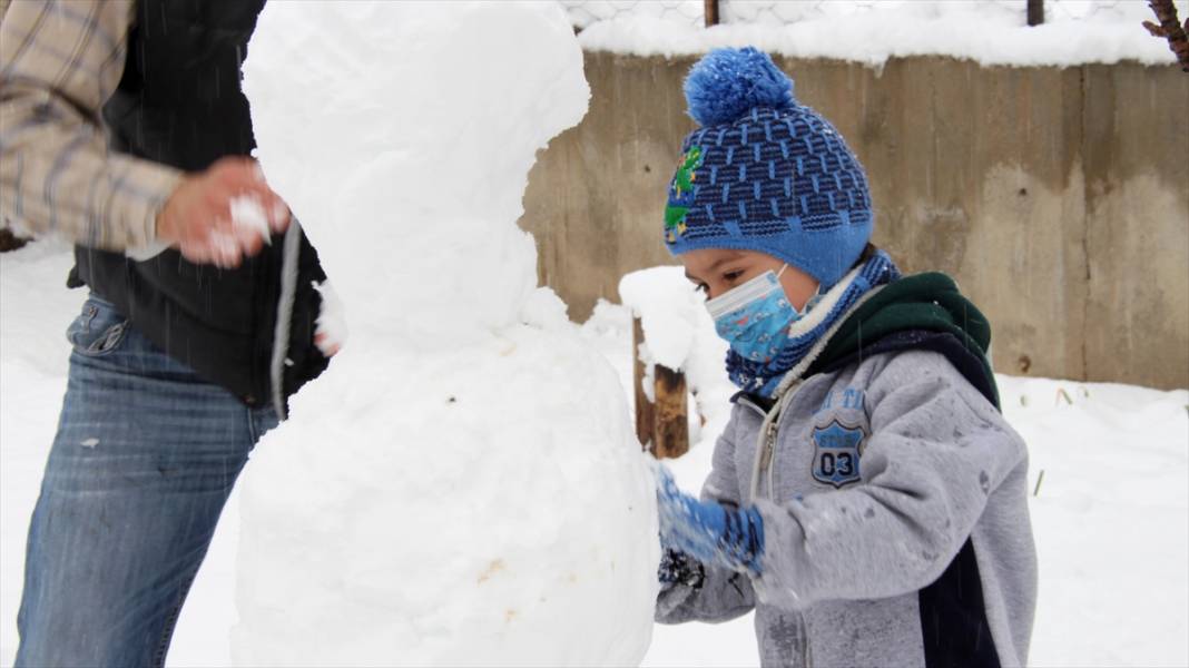 Konya'da kar yağışının güzelliği fotoğraf karelerine yansıdı 5