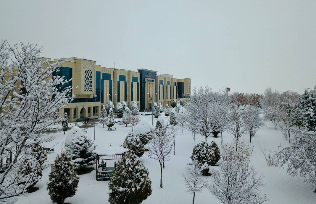 Konya’nın dört bir yanından kar manzaraları 133