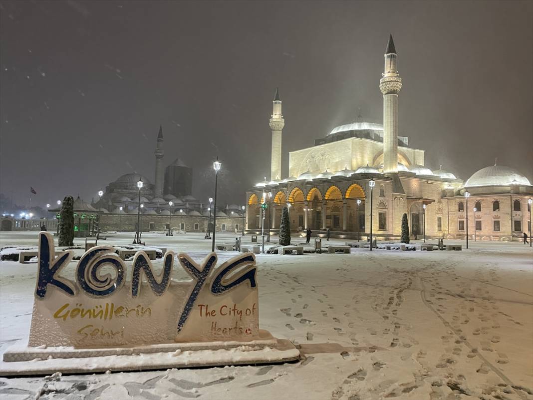 Konya'dan kar kareleri 37