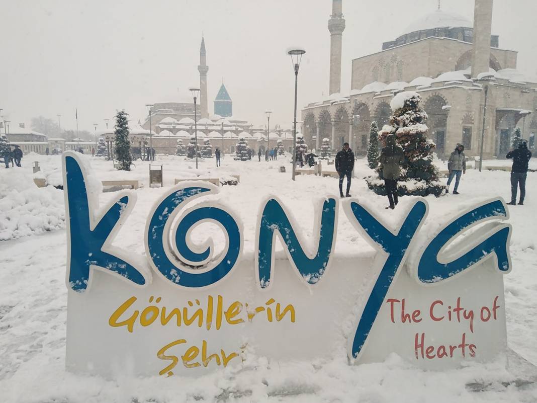 Konya'ya 2 gün yoğun kar yağacak 6
