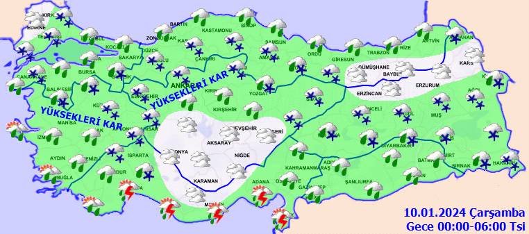 Meteoroloji açıkladı: Konya'ya 4 gün kar yağacak! 14